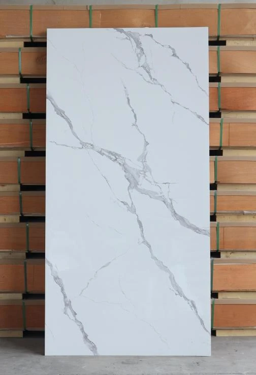 1220*2600*3mm SPC Wall Panel UV Lembaran marmar untuk hiasan rumah