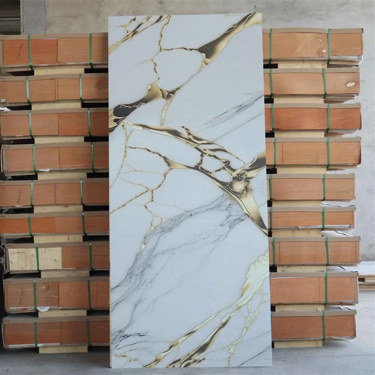 UV Coating Waterproof High Glossy Waterproof Marble PVC Panel